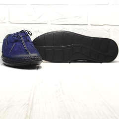 Стиль кэжуал мужской туфли на плоской подошве Luciano Bellini 91268-S-321 Black Blue.