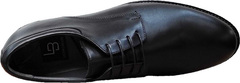 Модные туфли классика мужские Luciano Bellini 23KF810 Black Leather.