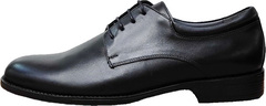Дерби мужские туфли из кожи Luciano Bellini 23KF810 Black Leather.