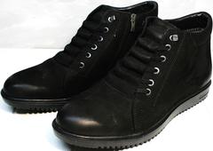 Ботинки мужские зимние кожаные классические Luciano Bellini 71783 Black.
