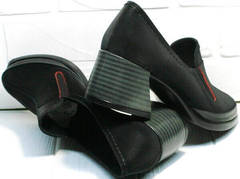Турецкие туфли женские невысокий каблук 6 см осень весна H&G BEM 167 10B-Black.