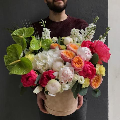 Photo of Box with flowers 