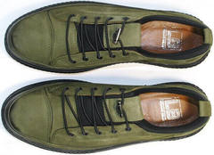 Стильные мужские туфли спортивного типа Luciano Bellini C2801 Nb Khaki.