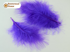 Набор перьев марабу длина 7-17 см фиолетовые