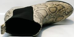 Женские осенние ботинки ботинки под рептилию Kluchini 13065 k465 Snake.