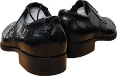 Модные классические мужские туфли из натуральной кожи Rossini Roberto 2YR1158 Black Leather.