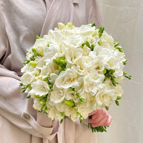 Wedding bouquet «Magic freesia», Flowers: Freesia