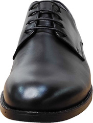 Вечерние туфли мужские кожаные черные Luciano Bellini 23KF810 Black Leather.