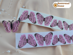 Метелики  для вирізання 4 шт рожевий №19