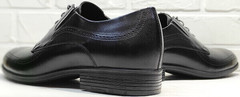 Мужская классическая обувь. Мужские туфли дерби Ikoc 3416-1 Black Leather.