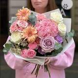 Photo of Delicate bouquet with hydrangea «Sweet Lady»