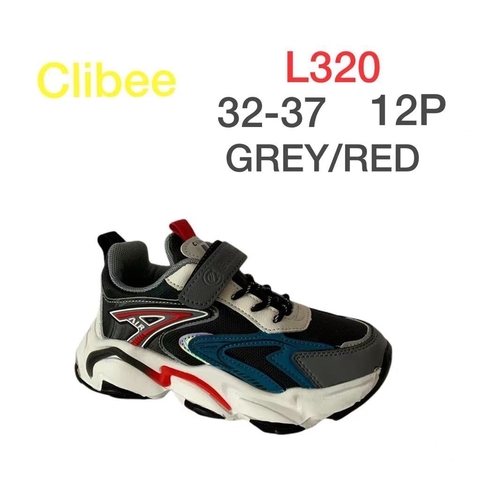 Clibee L320 Grey/Red 32-37