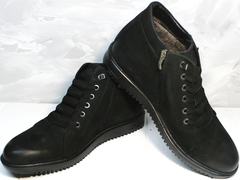 Ботинки на меху мужские Luciano Bellini 71783 Black.