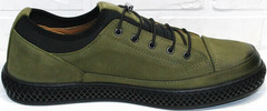 Мужские повседневные туфли кроссовки для долгих прогулок Luciano Bellini C2801 Nb Khaki.