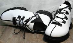 Ботинки женские на шнуровке короткие Ripka 146White