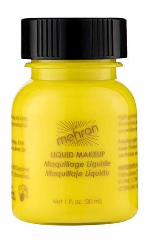 MEHRON Жидкий грим Liquid Makeup, Yellow (Желтый), 30 мл