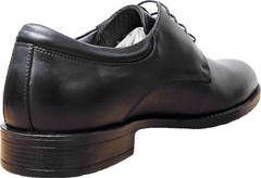 Мужские модные туфли классика Luciano Bellini 23KF810 Black Leather.