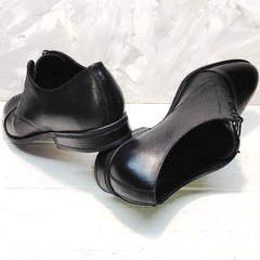 Кожаные туфли мужские черные Ikoc 2249-1 Black Leather.