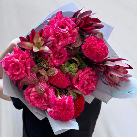 Photo of Rich bright bouquet «Raspberry Jazz»