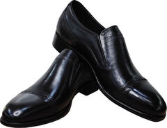Черные туфли мужские кожаные RossiniRoberto-2YR1165-BlackLeather.