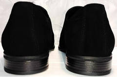 Вечерние туфли замша мужские Ikoc 3410-7 Black Suede.