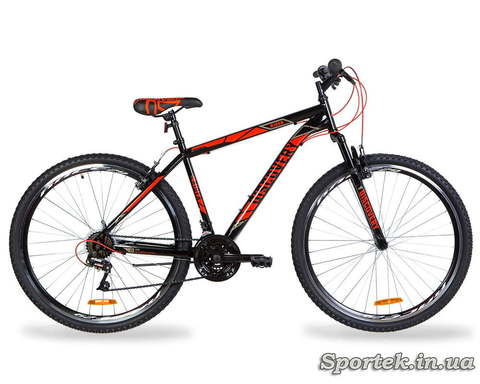 Гірський універсальний велосипед Discovery Rider AM Vbr колеса 29 - чорно-червоний