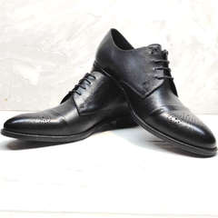 Мужские туфли дерби Ikoc 2249-1 Black Leather.