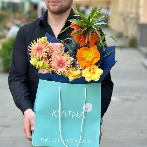 Photo of Interesting exotic bouquet «Vivid impressions»
