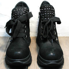 Женские ботинки сникерсы Rifellini Rovigo 525 Black