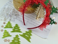 Набір Ялинок для обідка світло зелений