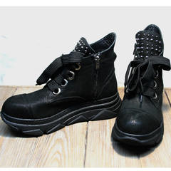 Сникерсы ботинки женские весна Rifellini Rovigo 525 Black.