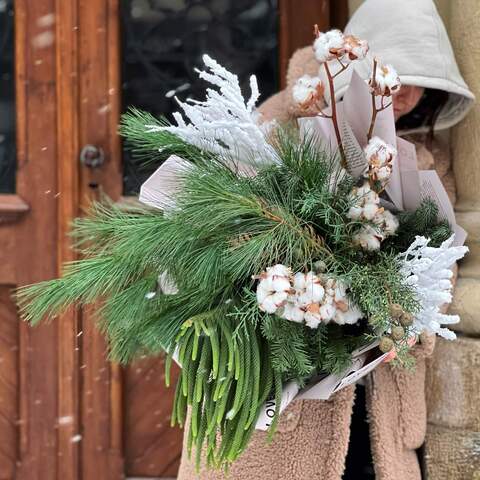 Photo of Christmas bouquet «Coniferous delight»
