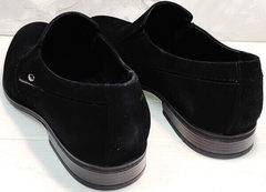 Свадебные туфли мужские черные Ikoc 3410-7 Black Suede.