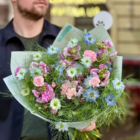 Photo of Field colorful delicate bouquet «Cuckoo's shoes»