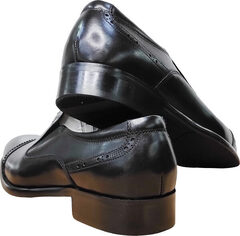 Кожаные туфли мужские классика RossiniRoberto-2YR1165-BlackLeather.