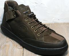 Мужские демисезонные кроссовки туфли Luciano Bellini 71748 Brown