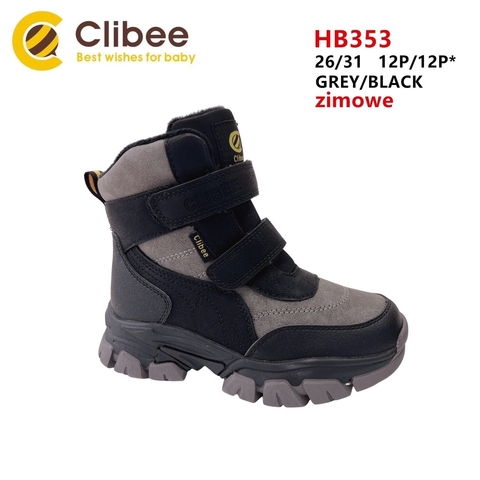 Clibee (зима) HB353 Grey/Black 26-31