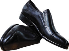 Мужские классические туфли лоферы броги RossiniRoberto-2YR1165-BlackLeather.