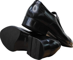 Строгие мужские туфли броги RossiniRoberto-2YR1165-BlackLeather.