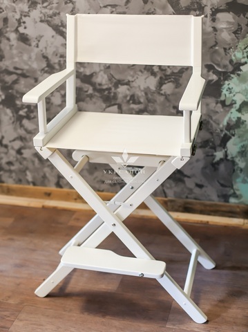 Складаний стілець для візажу Apolo 2 white
