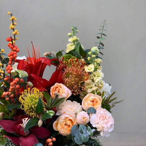 Photo of Flowers in a box «Colorful punch»