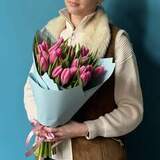 Photo of Bouquet of 25 tulips «Pink Cornelian»