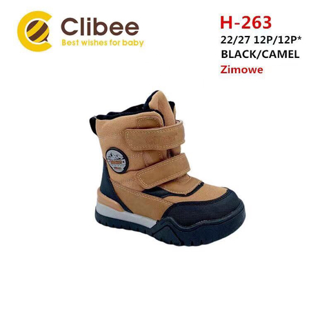 Clibee (зима) H263 Black/Camel 22-27