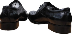 Строгие мужские туфли черные Rossini Roberto 2YR1158 Black Leather.