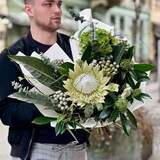 Photo of Amazing bouquet with protea «Exotic star»