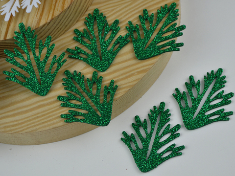 Набір пелюсток для створення сніжинки Зелений 18 шт