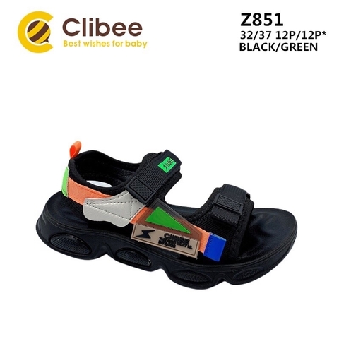 Clibee Z851 Black/Green 32-37