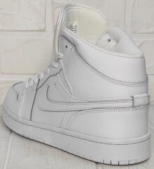 Высокие кроссовки мужские осень Nike Air Jordan A806-1 All White.