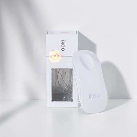 brush ikoo home white | расческа-детанглер для бережного расчесывания классическая белая