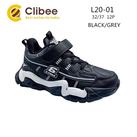 Clibee L20-01 Black/Grey 32-37
